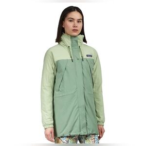 Patagonia Women's Sz. Sm Skyforest Lightweight Parka Snow Jacket Green On Green